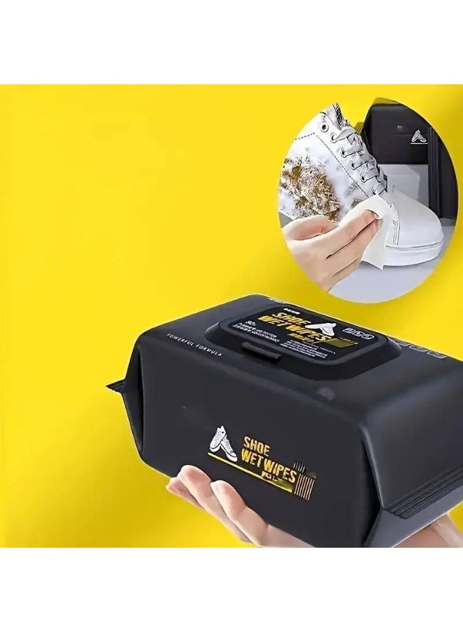 مناديل مبلله لتنضيف الاحذيه باكت 80 منديل - Image 2